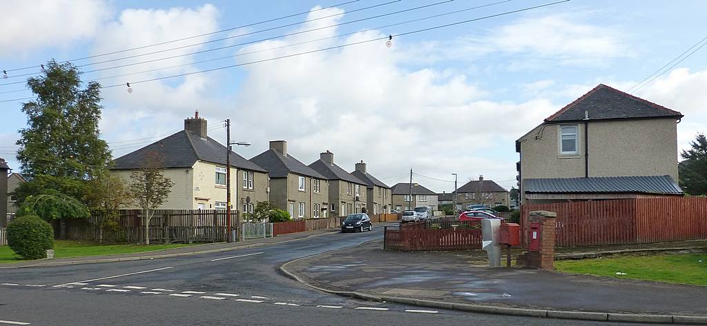 Dunn Crescent from Coalburn Road. 20th October 2015.